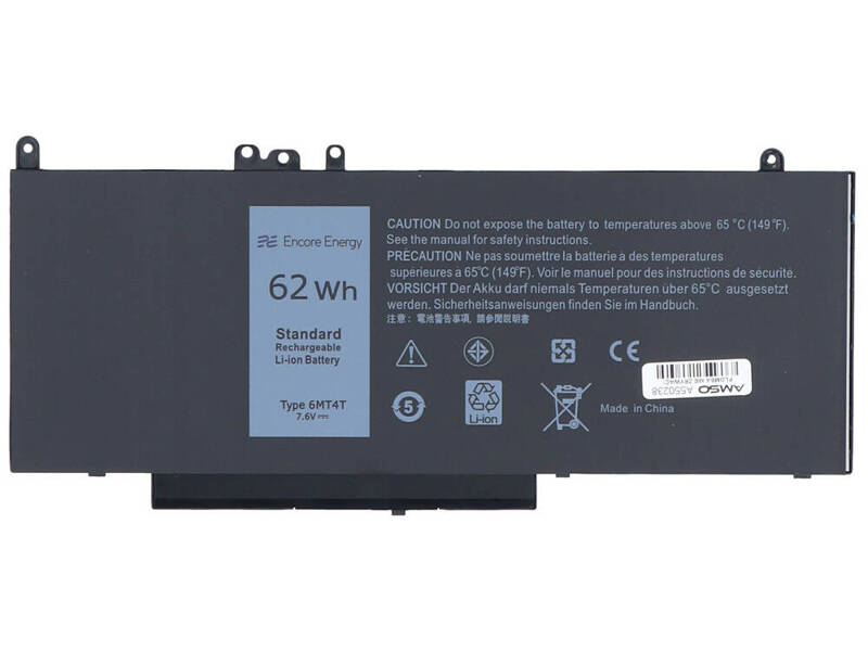 Nowa bateria Encore Energy do Dell Latitude E5470 E5270 E5570 E5750 62Wh 7.6V 8157mAh 6MT4T 