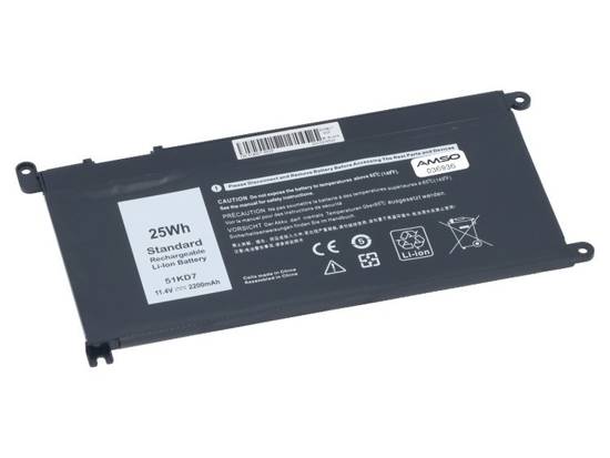 Nowa bateria do Dell Latitude Chromebook 3180 3189 25Wh 11.4V 2200mAh 51KD7