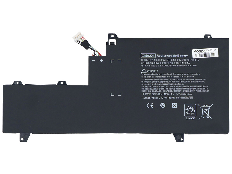 Nowa bateria do HP EliteBook x360 1030 G2 57Wh 11.55V 4935mAh OM03XL