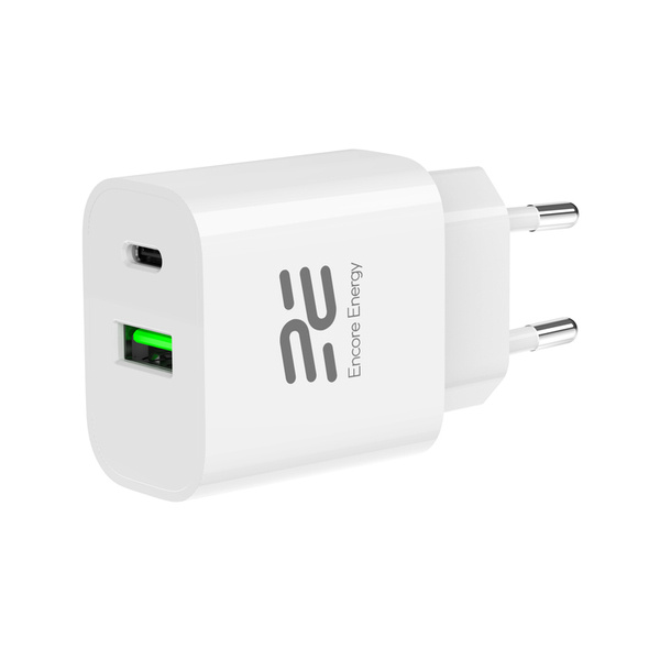 Nowa ładowarka sieciowa Encore Energy PD 3.0 Quick Charge 4.0 USB-A USB-C 20W adapter MD-2083R