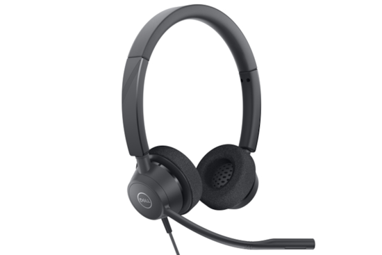 Nowe słuchawki Dell Pro z Mikrofonem WH3022 Czarne Wersja OEM