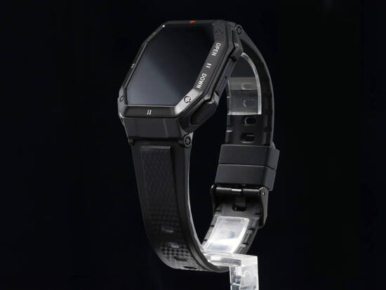 Nowy Smartwatch GlacierX Trail Black + Pasek metalowy