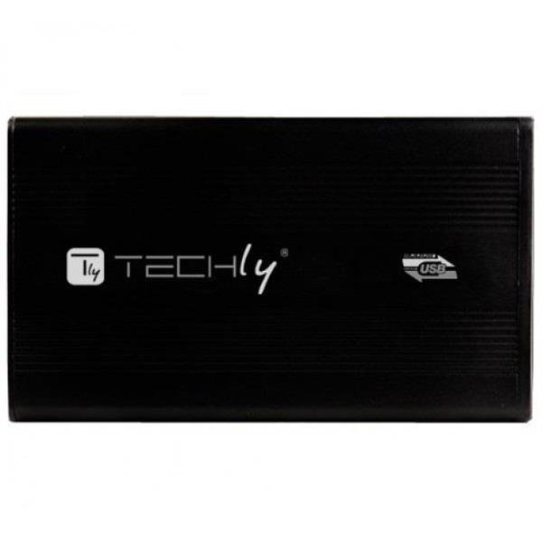 Obudowa na dysk Techly SATA 2.5", USB 3.0, aluminiowa, czarna