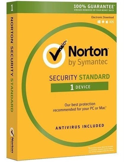 Oprogramowanie NORTON SECURITY STANDARD 3.0 PL 1 USER 1 DEVICE 12MO CARD MM