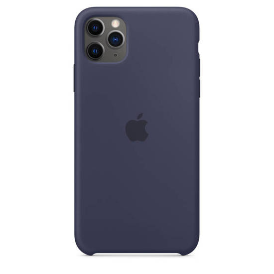 Oryginalne Etui Silikonowe Apple iPhone 11 Pro Max Midnight Blue