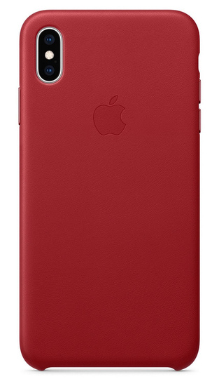 Oryginalne Etui Skórzane Apple iPhone XS Max Red