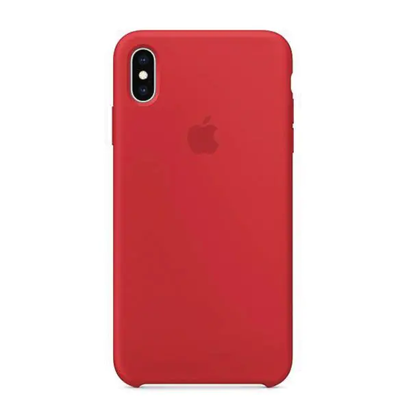 Oryginalne Silikonowe Etui Apple iPhone XS Max Red