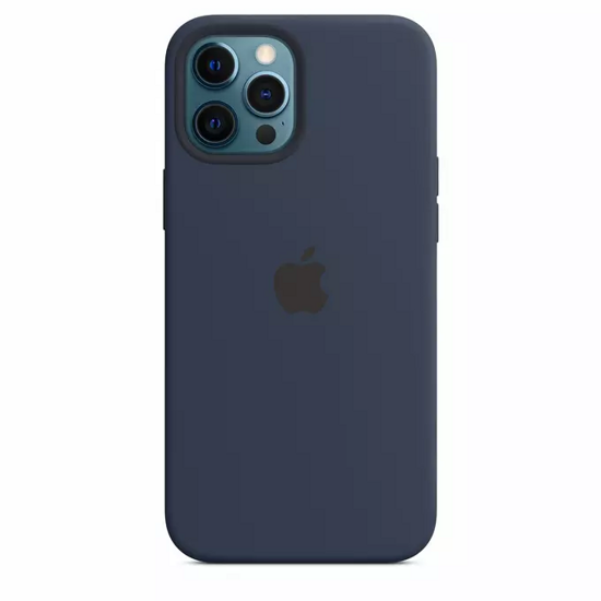 Oryginalne etui silikonowe Apple iPhone 12 Pro Max Deep Navy Zaplombowane Opakowanie