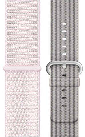 Oryginalny Pasek Apple Nike Sport Loop Pearl Pink + Woven Nylon Pearl 42/44/45/49 mm