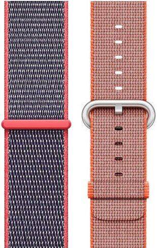 Oryginalny Pasek Apple Sport Loop Electric Pink + Woven Nylon Space Orange / Anthracite 42/44/45/49 mm