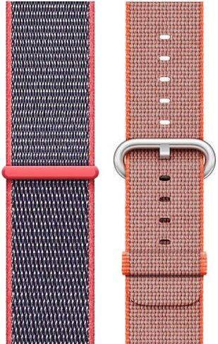 Oryginalny Pasek Apple Sport Loop Electric Pink + Woven Nylon Space Orange / Anthracite 42/44/45/49 mm