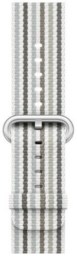 Oryginalny Pasek Apple Watch Woven Nylon Gray Stripe 38mm w zaplombowanym opakowaniu