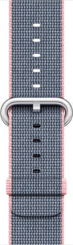 Oryginalny Pasek Apple Watch Woven Nylon Light Pink - Midnight Blue 42mm w zaplombowanym opakowaniu