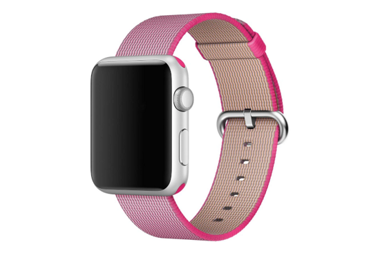 Oryginalny Pasek Apple Watch Woven Nylon Pink 42mm w zaplombowanym opakowaniu