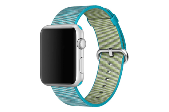 Oryginalny Pasek Apple Watch Woven Nylon Scuba Blue 42mm w zaplombowanym opakowaniu