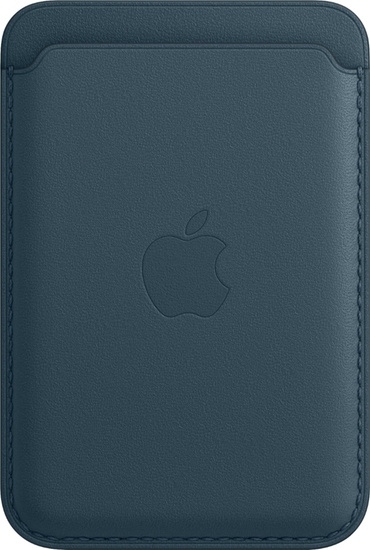 Oryginalny Portfel Apple iPhone Leather Wallet Baltic Blue z MagSafe