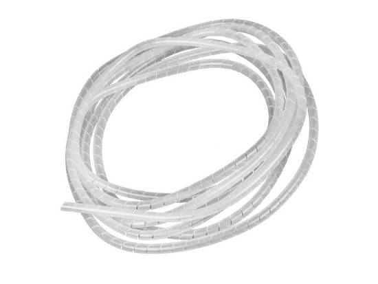 Osłona maskująca na kable Maclean MCTV-684 T (5*6mm) 3m czarna transparentna spirala