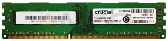 Pamięć DDR3 CRUCIAL 4GB 1600MHz CL11 DIMM 1,5V
