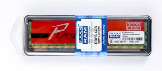Pamięć DDR3 GOODRAM PLAY 4GB/1866MHz PC3-15000 9-11-9-28 RED