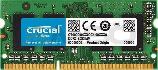 Pamięć DDR3 SODIMM Crucial 8GB 1866MHz CL13 1.35V Low Voltage