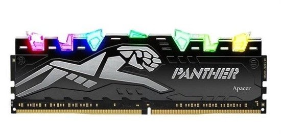Pamięć DDR4 Apacer Panther Rage RGB Sliver 8GB (1x8GB) 3000MHz CL16 1,35V