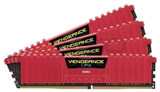 Pamięć DDR4 Corsair Vengeance LPX 32GB (4x8GB) 3866MHz CL18 1,35V Red
