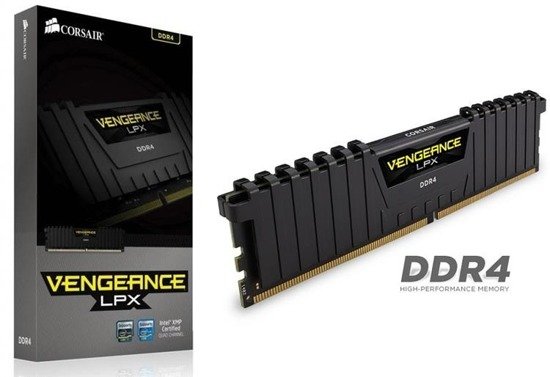 Pamięć DDR4 Corsair Vengeance LPX 8GB 2666MHz XMP 2.0 CL16 1,2V Black