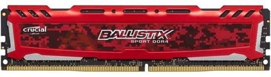 Pamięć DDR4 Crucial Ballistix Sport LT 8GB 2400MHz CL16 DRx8 Red