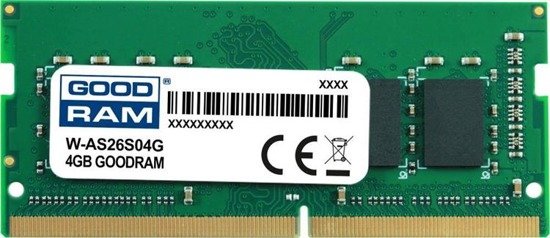 Pamięć DDR4 GOODRAM SODIMM 4GB 2666MHz  ded. do ASUS (W-AS26S04G)
