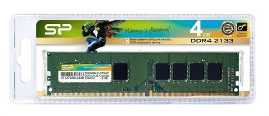 Pamięć DDR4 Silicon Power 4GB 2133MHz PC4-17000 CL15 1,2V 288pin