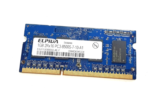 Pamięć RAM ELPIDA 1GB DDR3 1066MHz PC3-8500S SODIMM Laptop