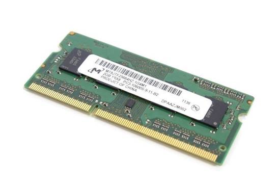 Pamięć RAM MICRON 2GB DDR3 1333MHz PC3-10600s SODIMM Laptop