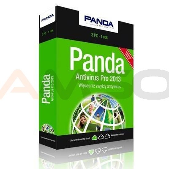 Panda Antivirus Pro 2013 ODNOWIENIE 3PC 1ROK BOX