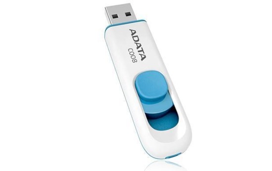 Pendrive ADATA C008 8GB USB 2.0 White-blue