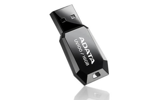 Pendrive ADATA UV100 16GB USB 2.0 black