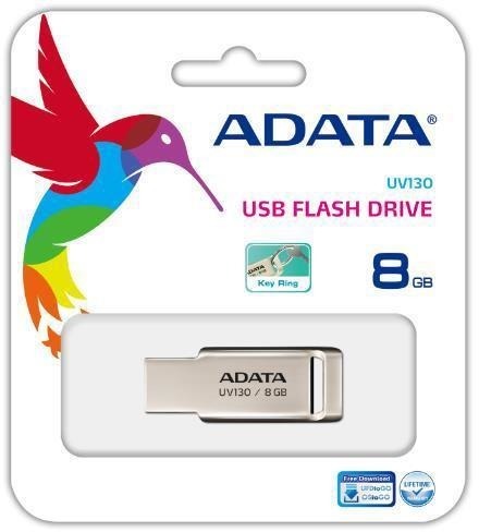 Pendrive ADATA UV130 8GB USB 2.0 silver