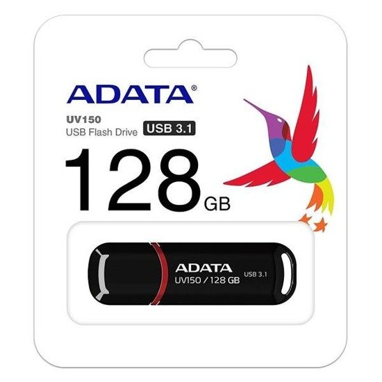 Pendrive ADATA UV150 128GB USB 3.1 black
