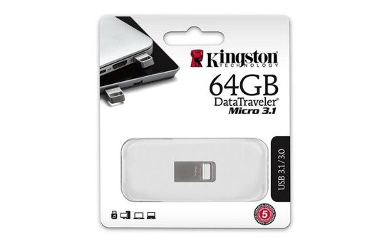 Pendrive Kingston DataTraveler Micro 3.1 64GB, USB 3.1 Gen 1