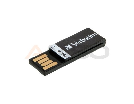 Pendrive Verbatim 16GB Clip-It USB 2.0 Black