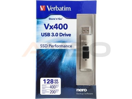 Pendrive dysk zewnętrzny SSD Verbatim 128GB VX400 USB 3.0