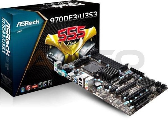Płyta ASRock 970DE3/U3S3 /AMD 770/SATA3/USB3/COM/AM3+/ATX