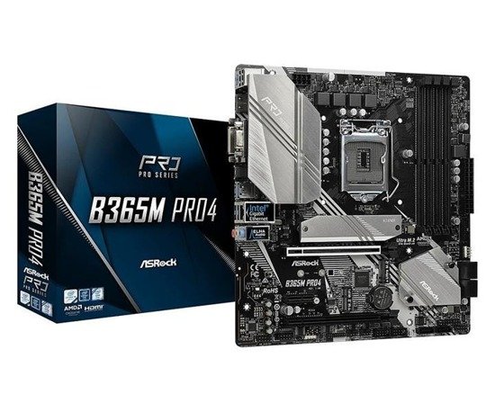 Płyta ASRock B365M PRO4 /B365/DDR4/SATA3/M.2/USB3.1/PCIe3.0/s.1151/mATX