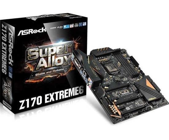 Płyta ASRock Z170 Extreme6 /Z170/DDR4/SATA3/SE/M.2/USB3.1/PCIe3.0/s.1151/ATX