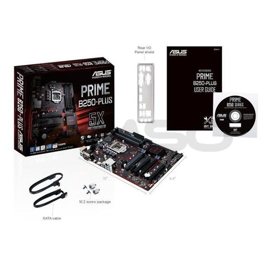 Płyta Asus PRIME B250-PLUS /B250/DDR4/SATA3/M.2/USB3.0/PCIe3.0/s.1151/ATX