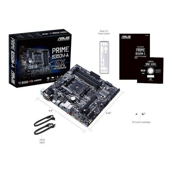 Płyta Asus PRIME B350M-A /AMD B350/SATA3/M.2/USB3.1/PCIe3.0/AM4/mATX