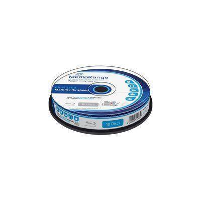 Płyta Blu-ray MediaRange MR496 25GB 4x speed (Cake 10) Inkjet Fullsurface Printable