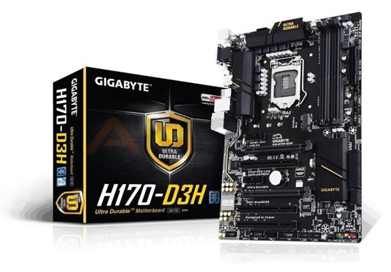 Płyta Gigabyte GA-H170-D3H /H170/DDR4/SATA3/SE/M.2/USB3.0/PCIe3.0/s.1151/ATX - towar poserwisowy