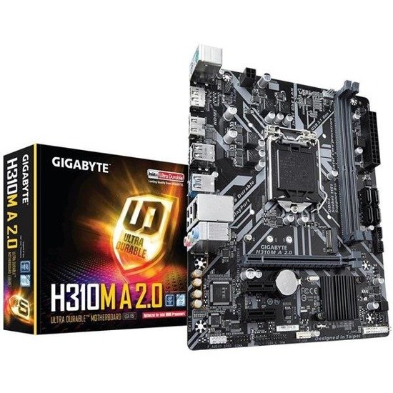Płyta Gigabyte H310M A 2.0/H310/DDR4/SATA3/M.2/USB3.0/PCIe3.0/s.1151/mATX