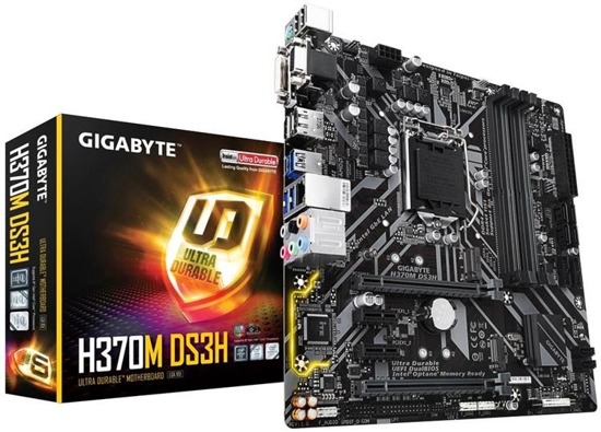 Płyta Gigabyte H370M DS3H/H370/DDR4/SATA3/M.2/USB3.0/PCIe3.0/s.1151/uATX