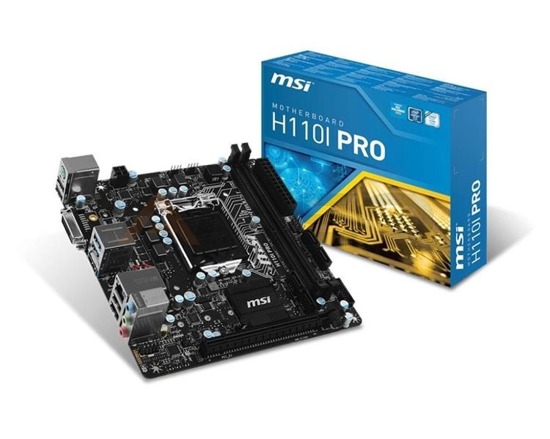 Płyta MSI H110I PRO /H110/DDR4/SATA3/M.2/USB3.1/PCIe3.0/s.1151/mITX